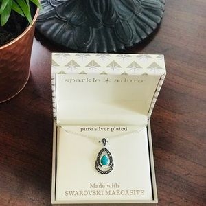 Silver Swarovski necklace